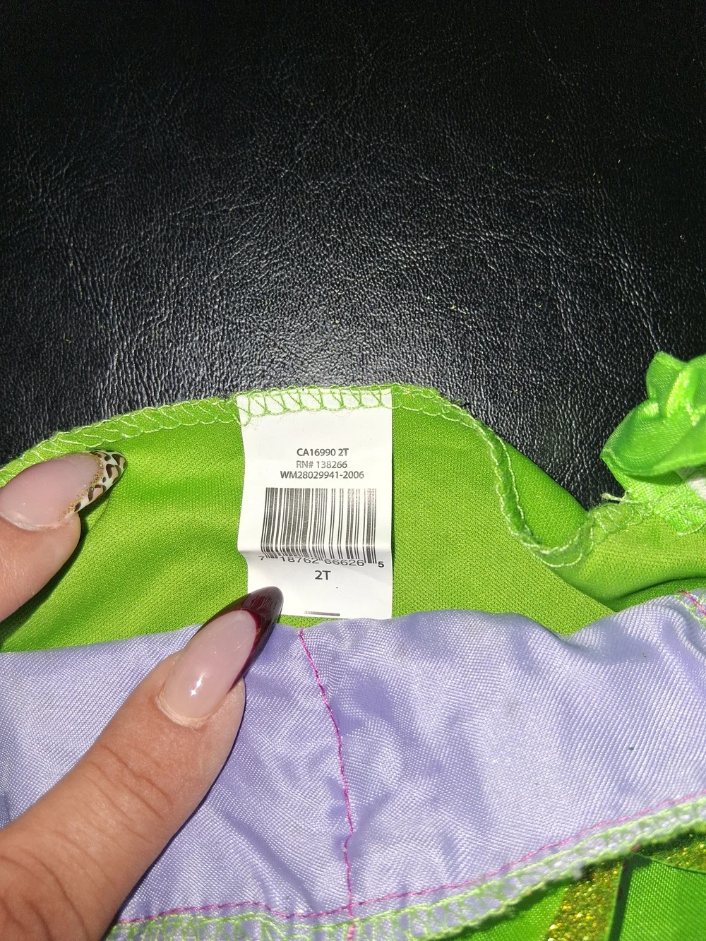 Green and Purple Fairy Costume for Kids - Sparkle Wing Dress